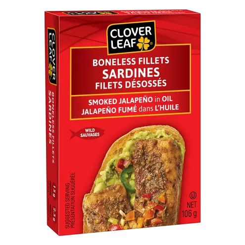 Sardine Fillets Boneless Smoked Jalapeno In Oil 106 g