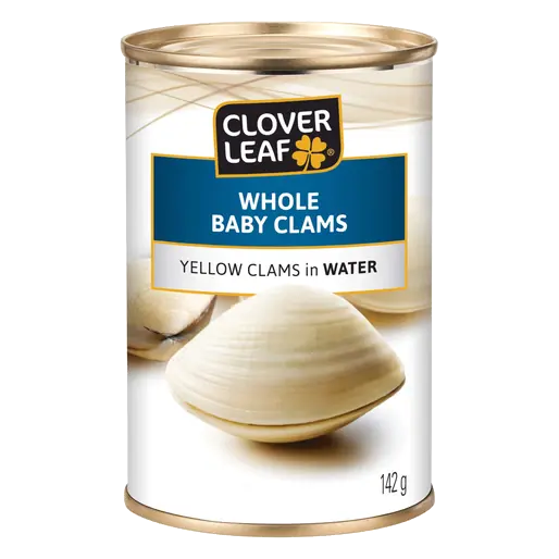 Whole Baby Clams Yellow In Water 142 g