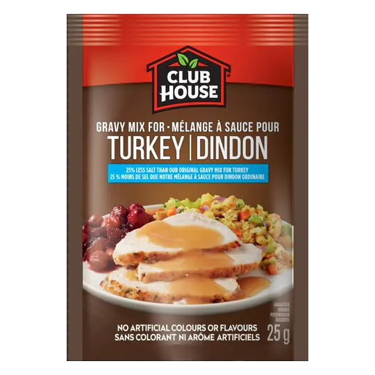 25% Less Salt Gravy Mix Turkey 25 g
