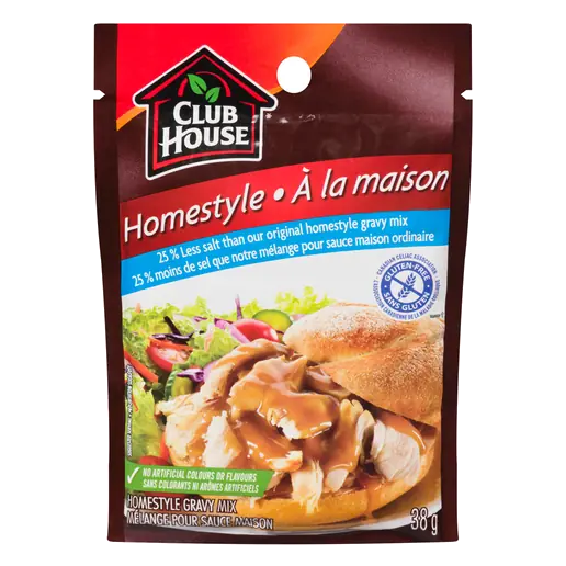 Gluten-Free 25% Less Salt Gravy Mix Homestyle 38 g