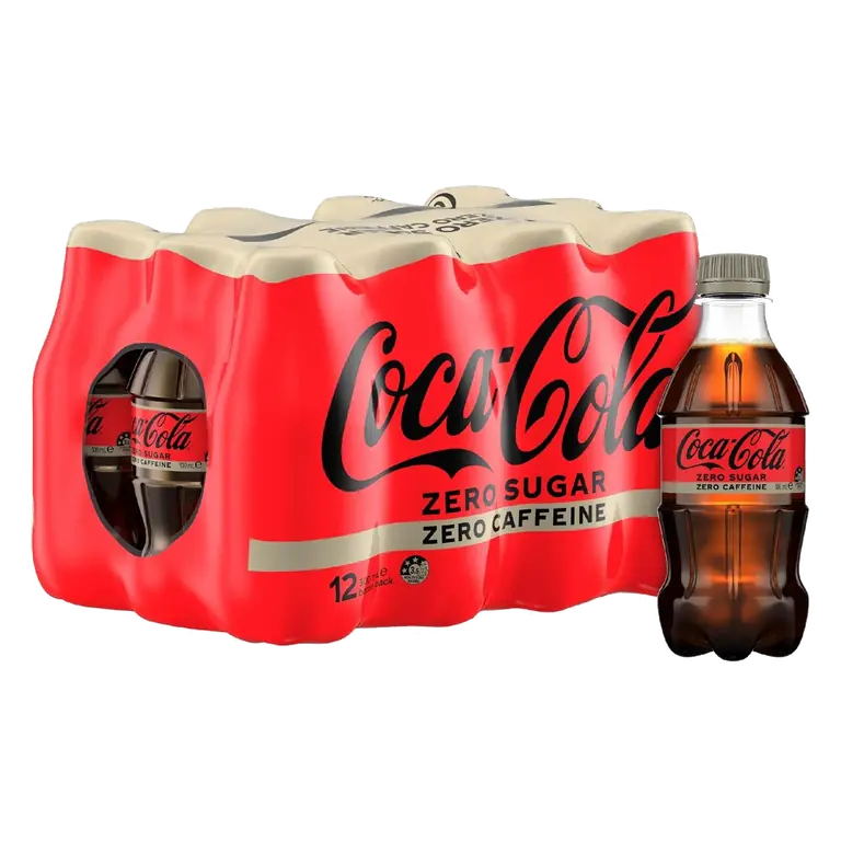 Mini Zero Sugar Zero Caffeine Soft Drink Bottles