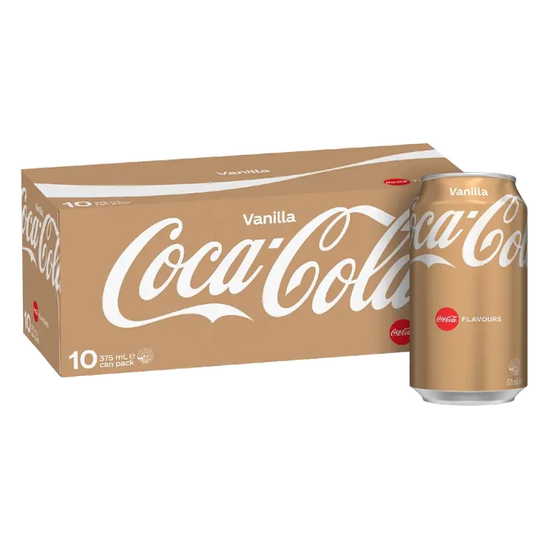 Vanilla Soft Drink Cans