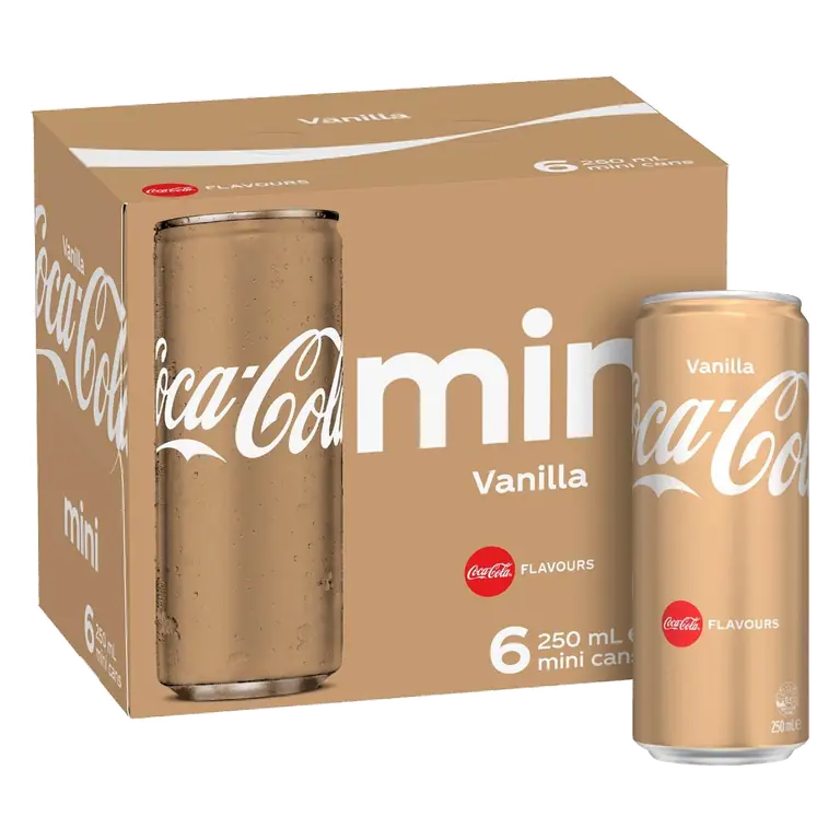 Vanilla Soft Drink Mini Cans Mini Cans