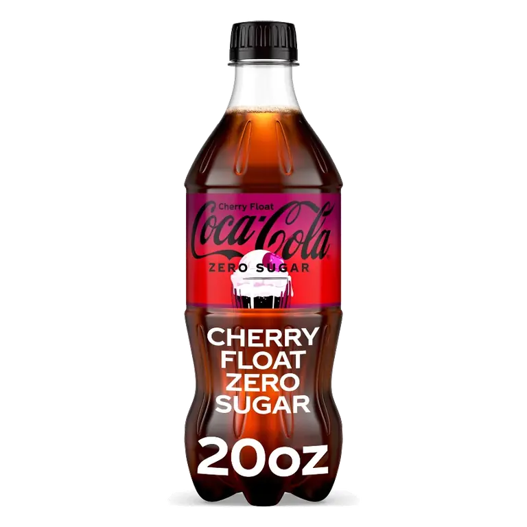 Coca-Cola Zero Sugar Cherry Float Soda, 20oz Bottle