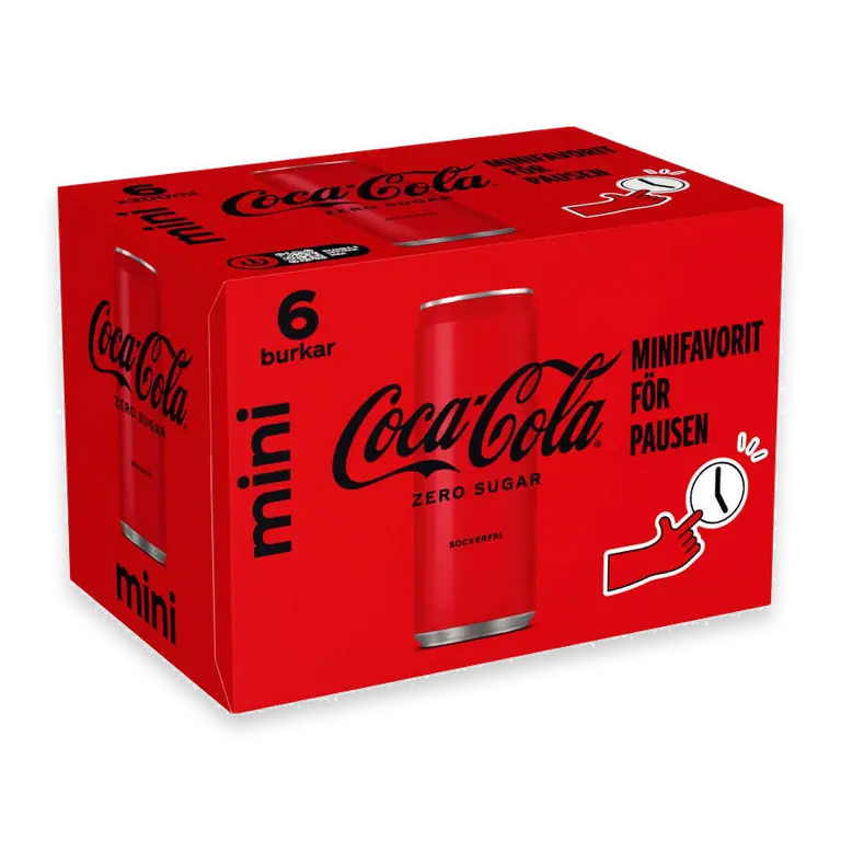 Coca-Cola Mini Zero 6-pack