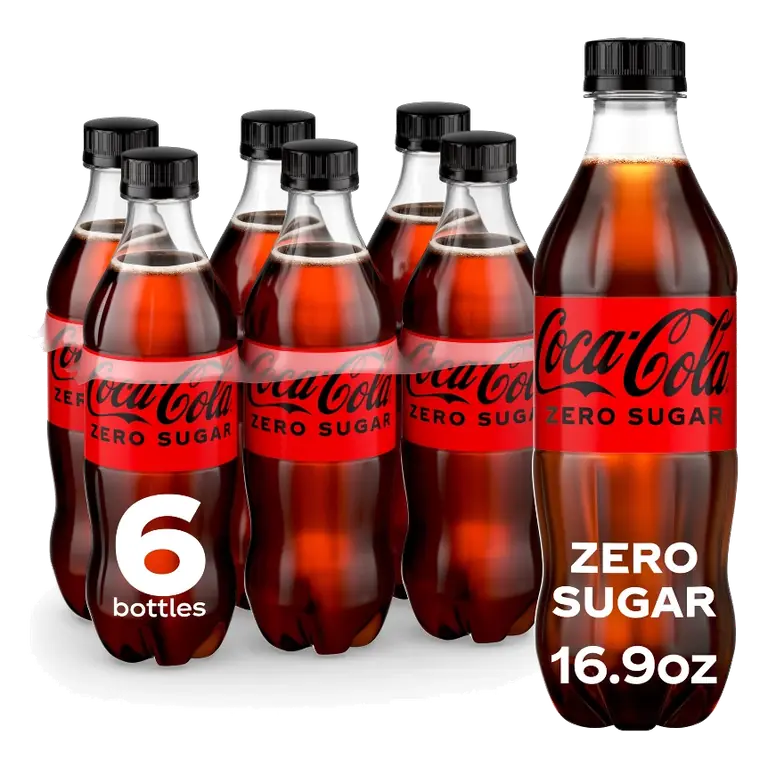 Coca-Cola Zero Sugar Soda, 6pk/16.9 fl oz Bottles