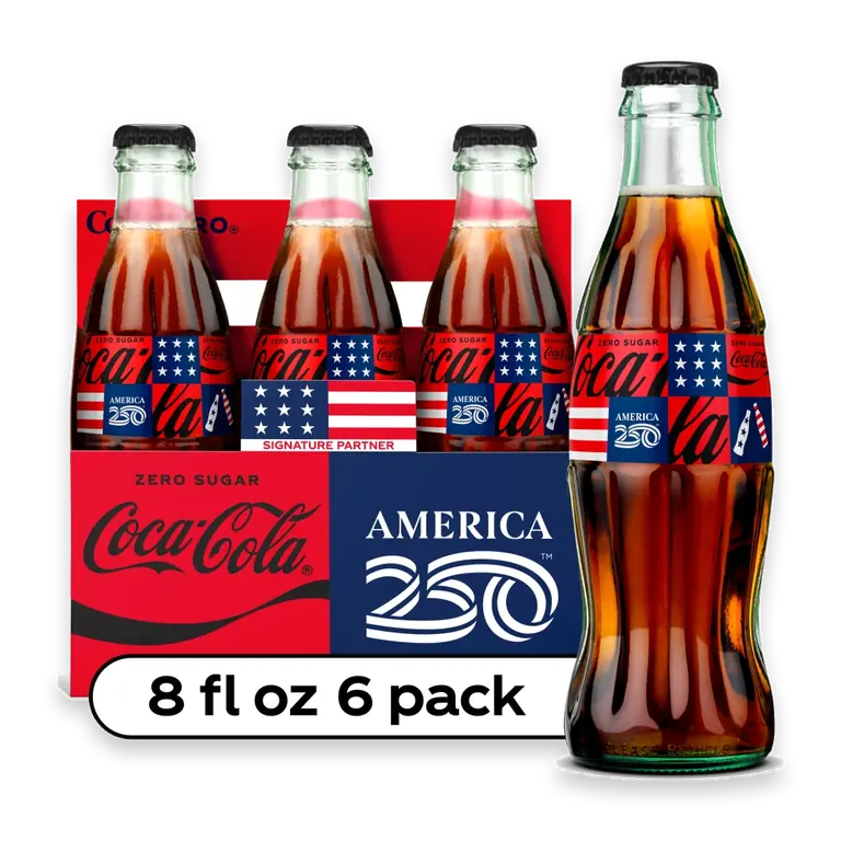 Coca-Cola Zero Sugar, Glass Bottles