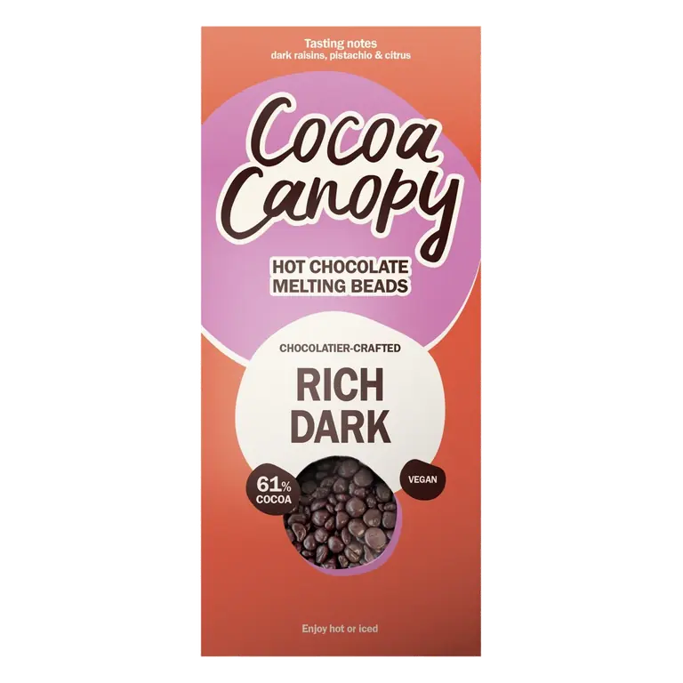 Rich Dark Drinking Hot Chocolate
