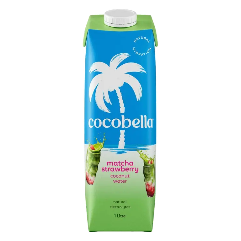 Matcha Strawberry Coconut Water
