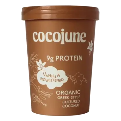 Cocojune Unsweetened Vanilla Coconut Greek Non-Dairy Yogurt, 16.8oz