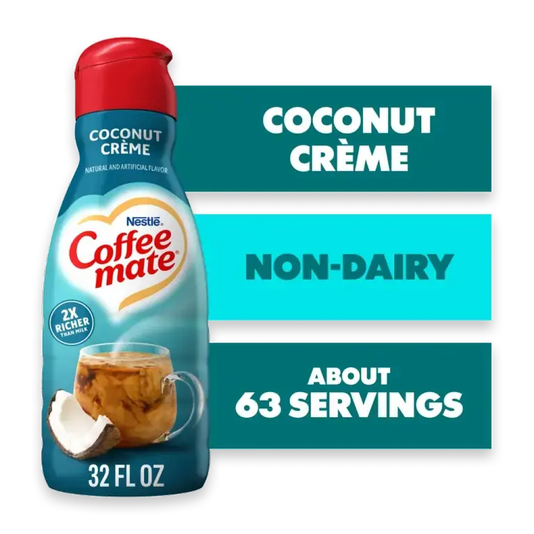 Coconut Crème Flavored Coffee Creamer Non-Dairy Gluten-Free