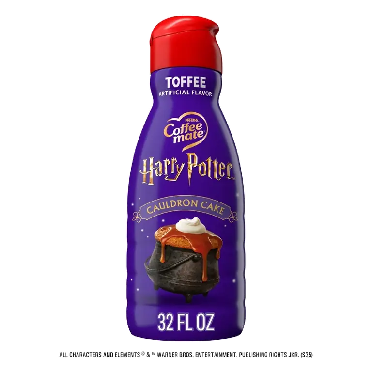 Coffee mate Harry Potter Cauldron Cake Toffee Non Dairy Liquid Coffee Creamer, 32 fl oz