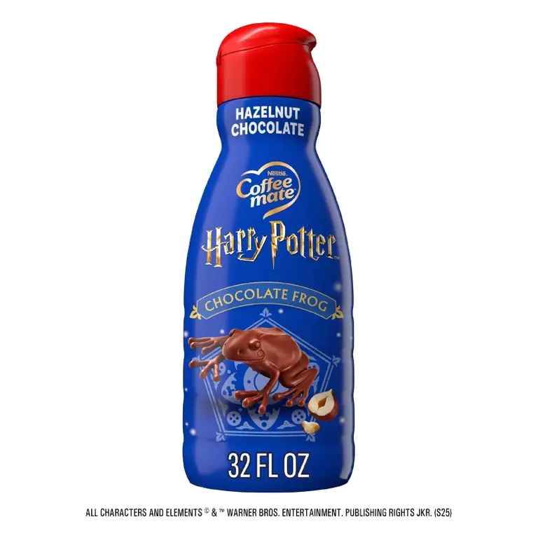 Coffee mate Harry Potter Hazelnut Chocolate Frog Non Dairy Coffee Creamer, 32 fl oz