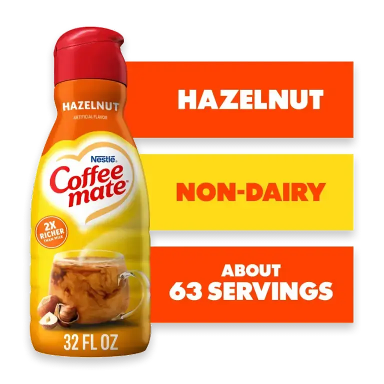 Hazelnut Flavored Coffee Creamer Non-Dairy Gluten-Free