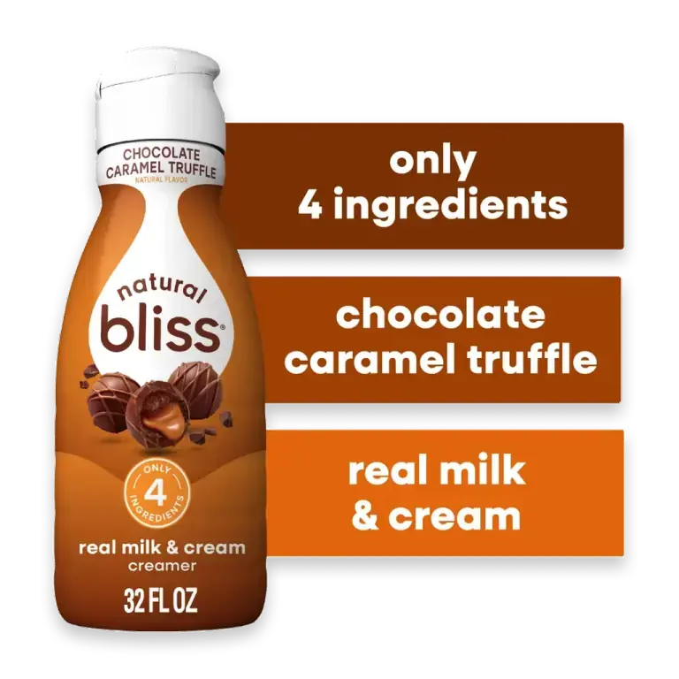 natural bliss Chocolate Caramel Truffle Flavored Coffee Creamer Gluten Free Creamer