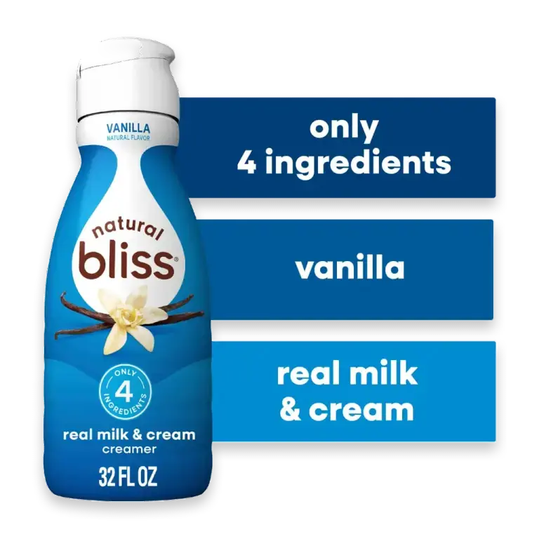 natural bliss Vanilla Flavored Creamer Gluten Free Creamer Iced Hot Coffee