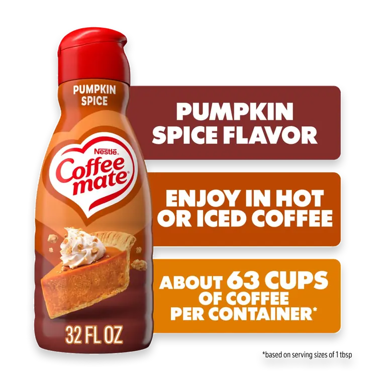 Pumpkin Spice Flavored Coffee Creamer