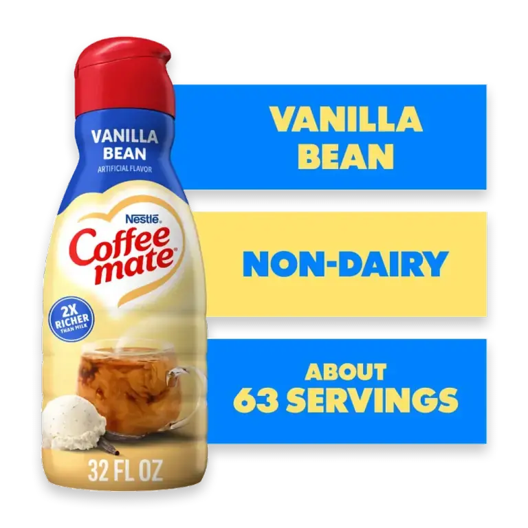 Vanilla Bean Flavored Coffee Creamer Non-Dairy Gluten-Free