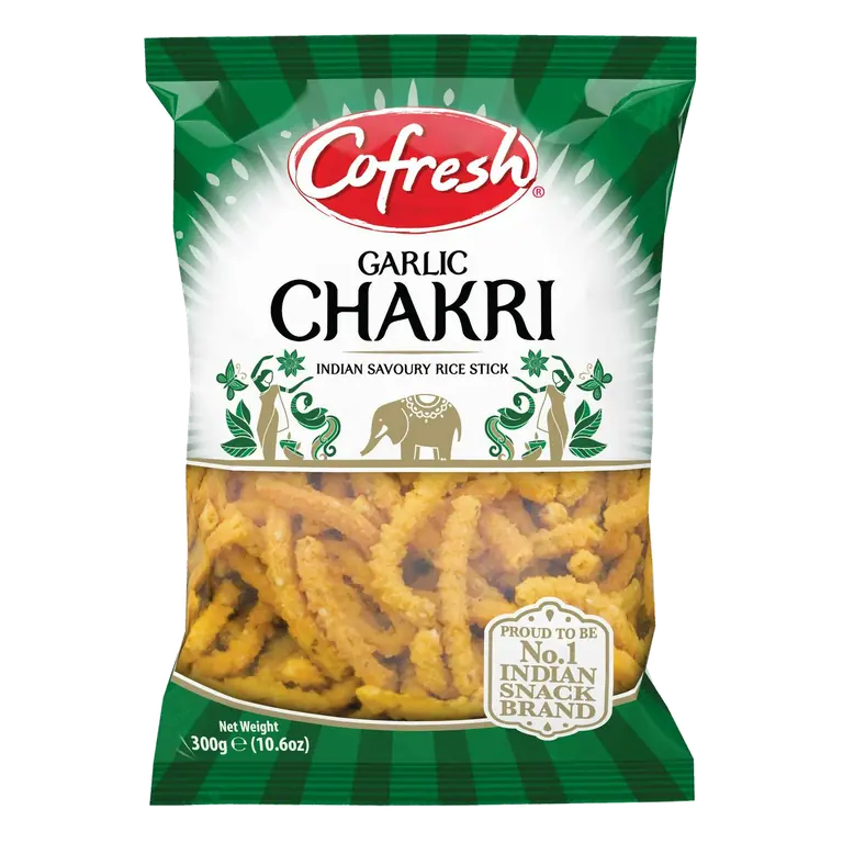 Garlic Chakri Indian Savoury Rice Stick 300g