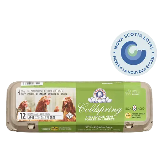 Coldspring Farm Brown Eggs Free Range Large 12 Count