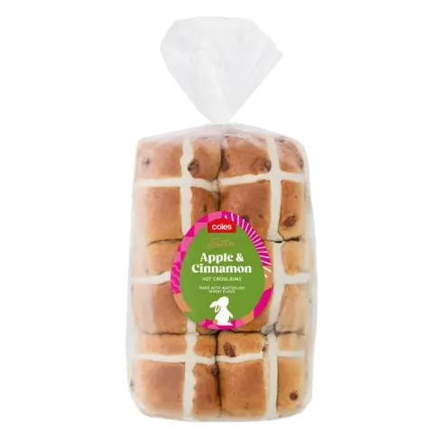 Apple & Cinnamon Hot Cross Buns