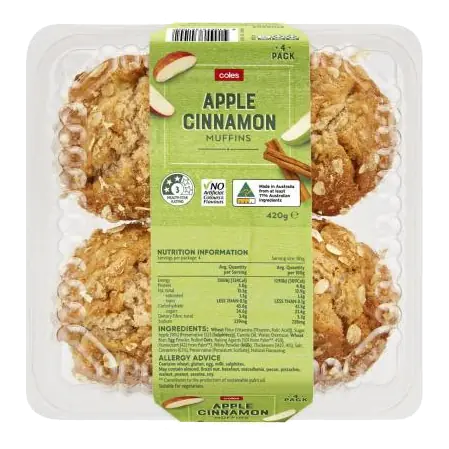 Apple & Cinnamon Muffins 4 Pack