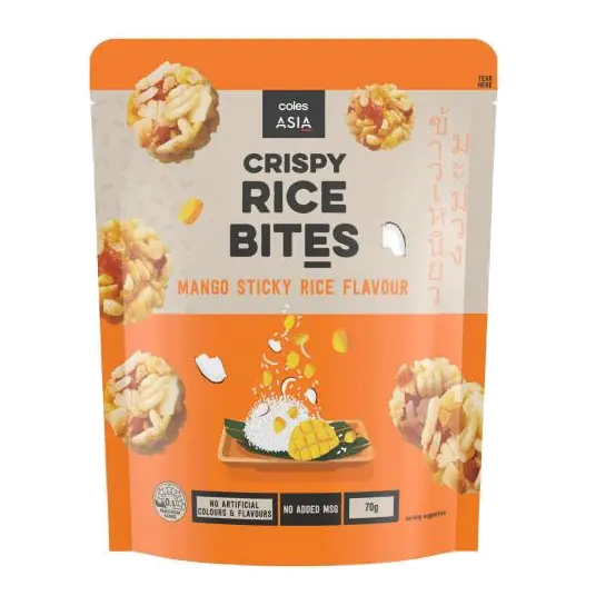 Crispy Rice Bites Mango Stick Rice Flavour