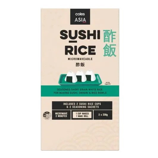 Microwaveable Sushi Rice With Seasoning Twin Pack