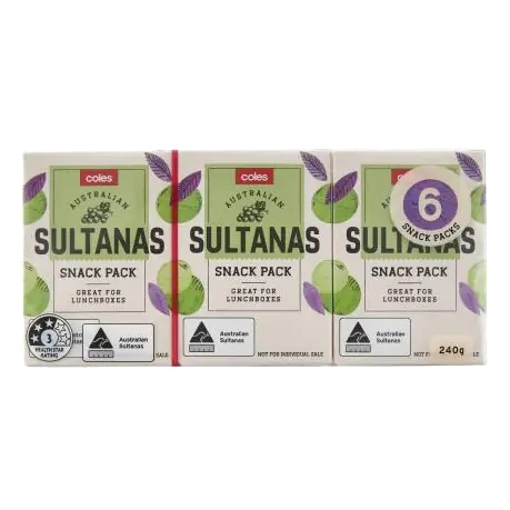 Australian Sultanas 6 Pack