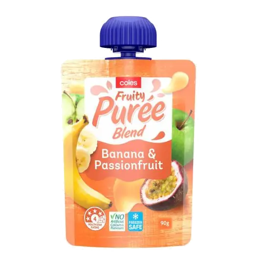 Banana & Passionfruit Fruit Puree Blend Pouch