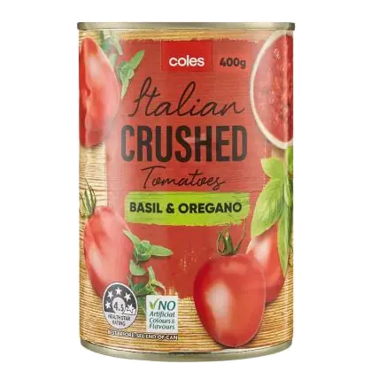 Basil Oregano Crushed Tomatoes