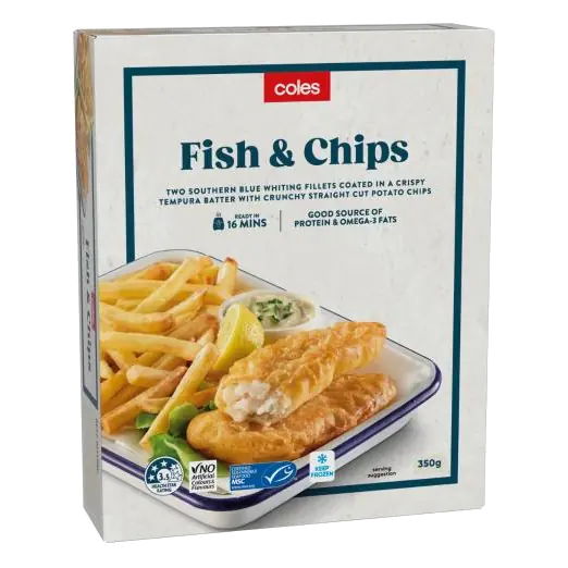 Battered Southern Blue Whiting Fish & Chips