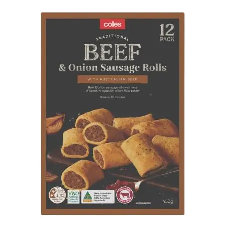 Beef & Onion Party Sausage Roll