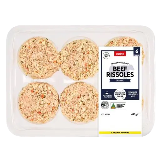 Beef Rissoles 6 Pack