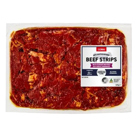 Beef Strips Korean Soy Garlic Marinade