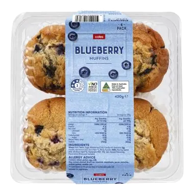 Blueberry Muffins 4 Pack