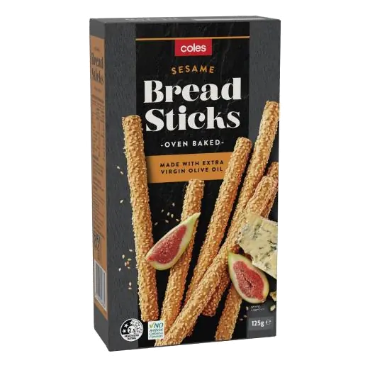 Breadsticks Crackers With Sesame Seeds