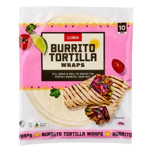 Burrito Tortilla Wraps 10 Pack