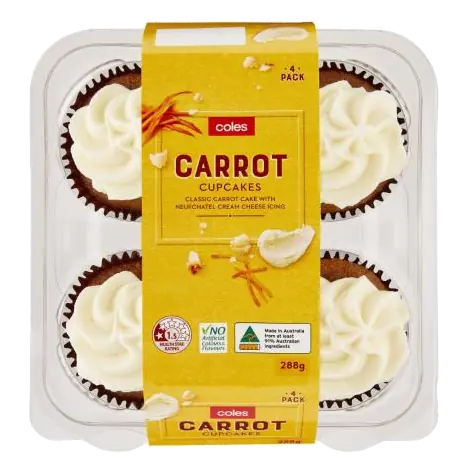 Carrot Cupcakes 4 Pack