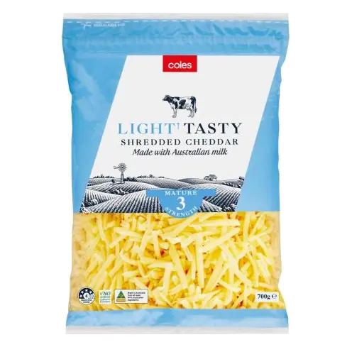 Cheese Shredded Tasty Light