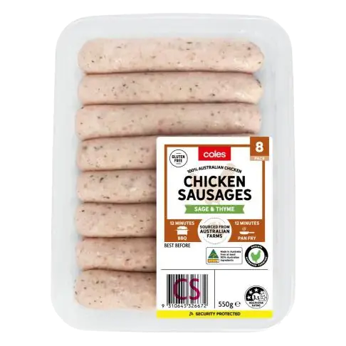 Chicken Sage And Thyme Sausages