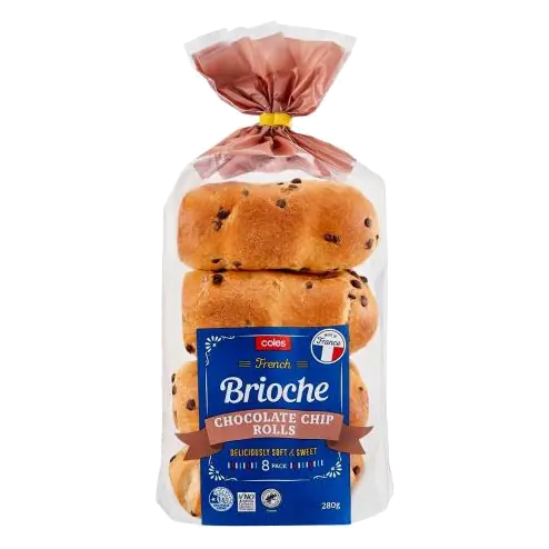Chocolate Chip Brioche Rolls 8 Pack