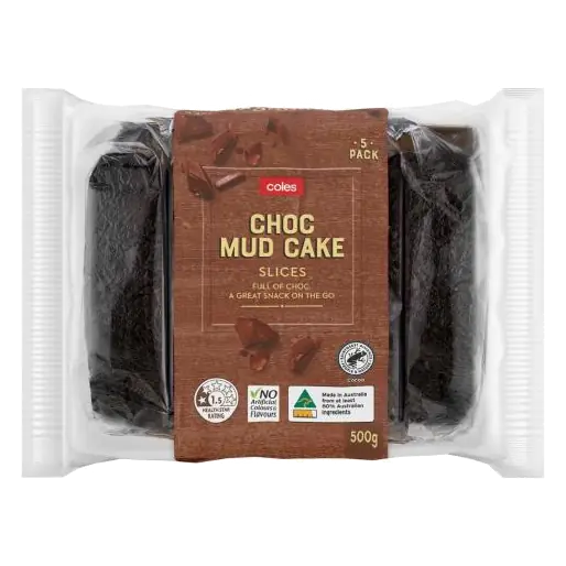 Chocolate Mud Cake Slices 5 Pack