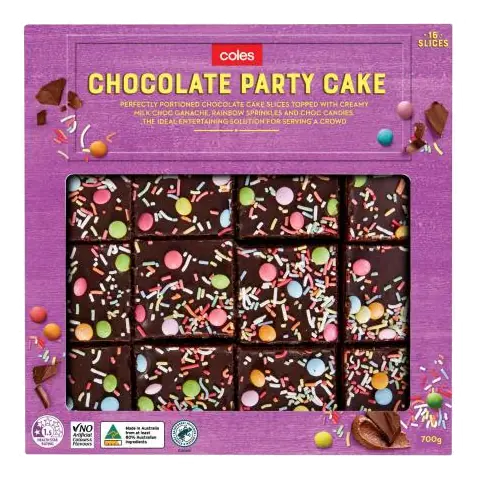 Chocolate Party Cake 16 Slices