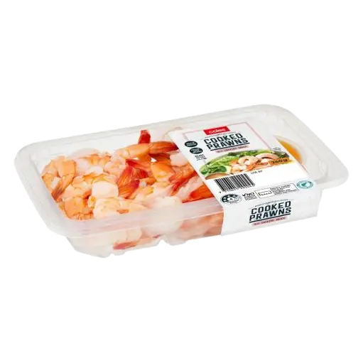 Cooked Prawns With Cocktail Sauce