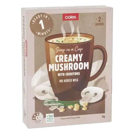 Creamy Mushroom With Croutons Serves 2