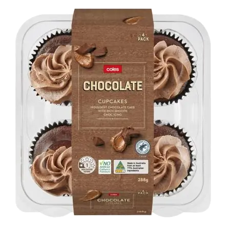 Cupcakes Chocolate 4 Pack