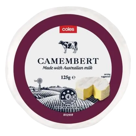 Dairy Cheese Camembert Wrapped