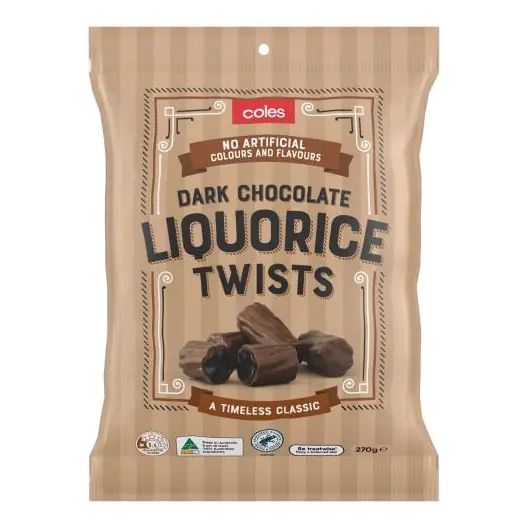 Dark Chocolate Coated Liquorice