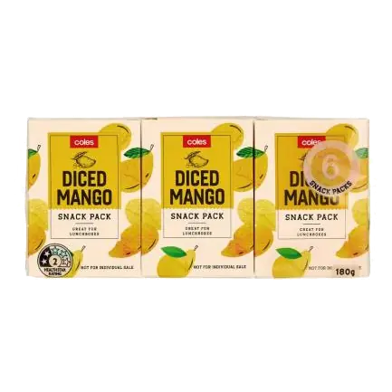 Diced Mango Snack 6 Pack
